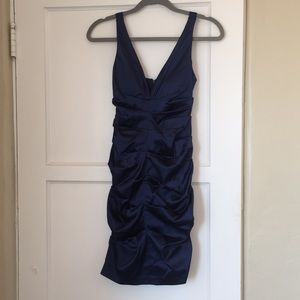 Navy blue cocktail dress